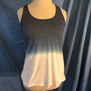 Blue ombré tank top